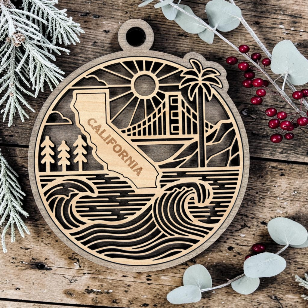 Christmas State Ornaments