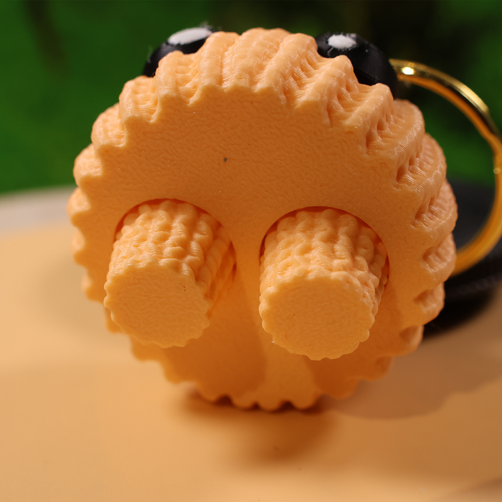 3D Printed Crochet Pumpkin Bottom Keychain-awillc.shop
