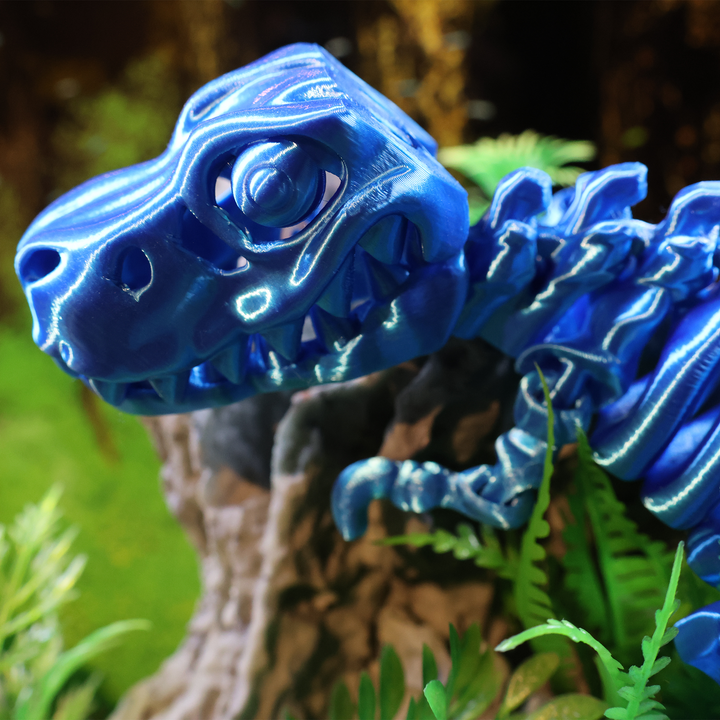 3D Printed T Rex With Bone Full Eye -awillc.shop