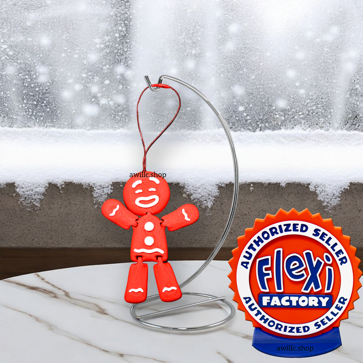 3D Printed Ginger bread Man Red-awillc.shop