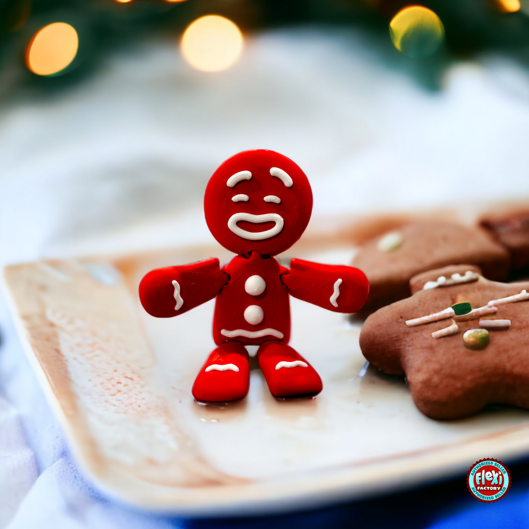 3D Printed Ginger bread man Red Varient-awillc.shop