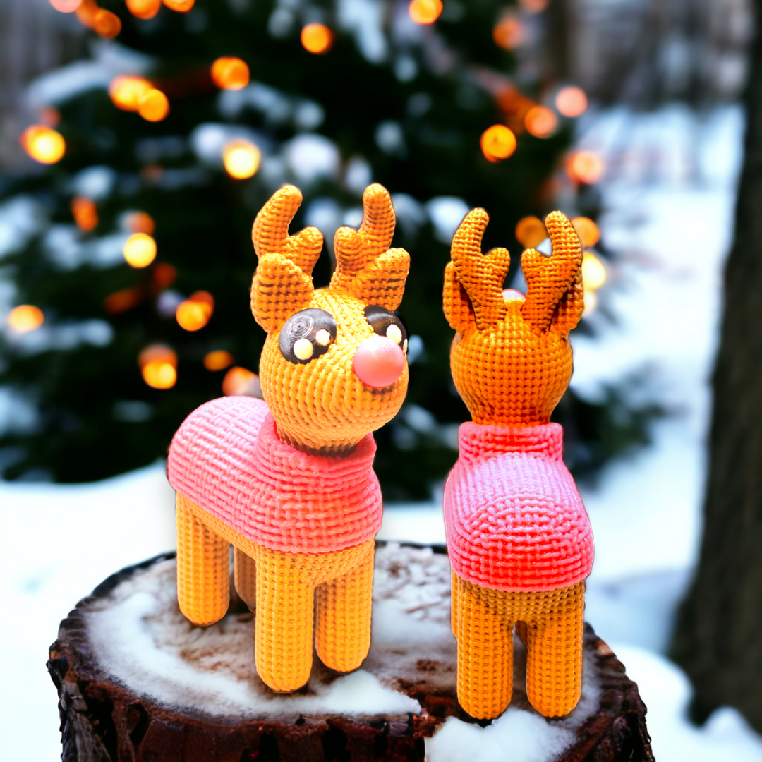 3D Printed Reindeer Decor girl- awillc.shop