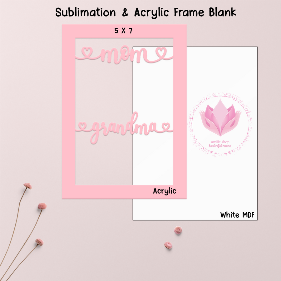 Blank Sublimation Garden Frame Acrylic Color Blank-awillc.shop