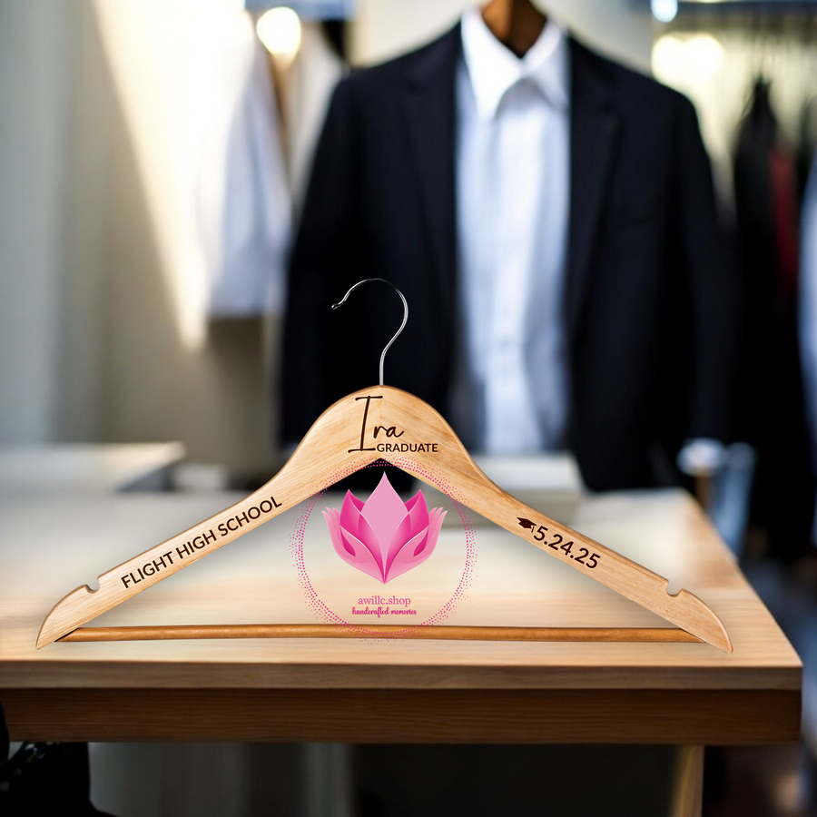 Engraved Wood Hanger 