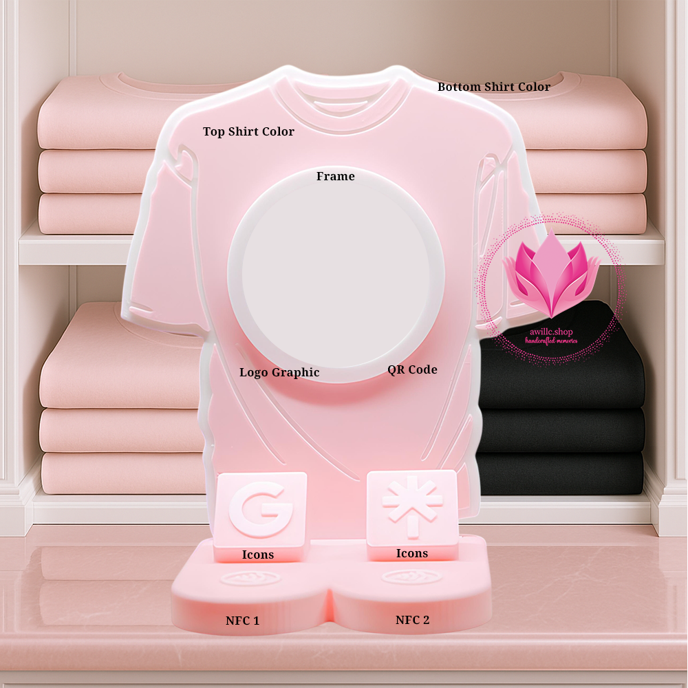 NFC Smart Tap Payment Station TShirt Circle Options