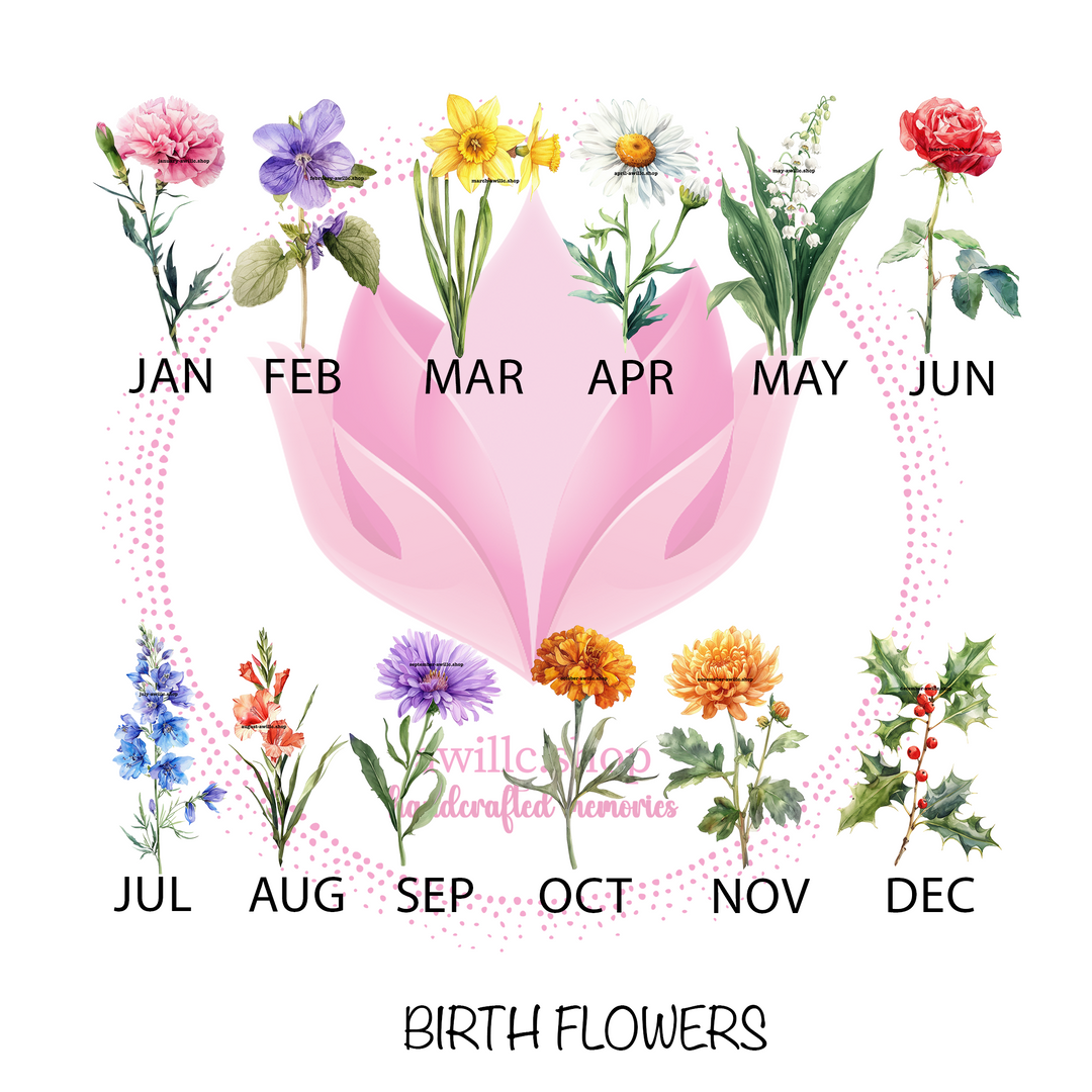 Birth Flower Choices -awillc.shop