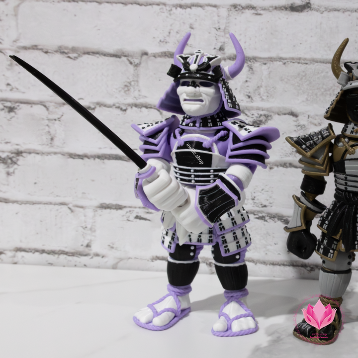 3D Printed Samurai Purple & Black -awillc.shop